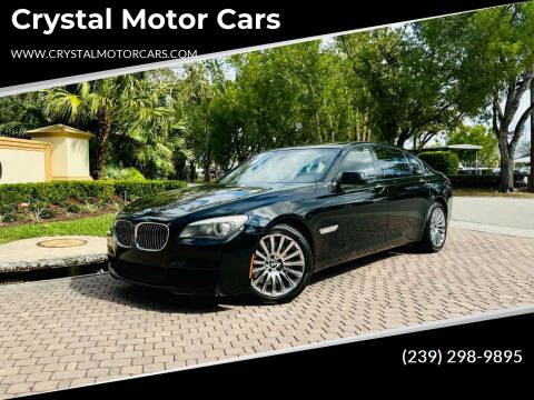 2012 BMW 7 Series for sale at Crystal Motor Cars in Fort Myers FL