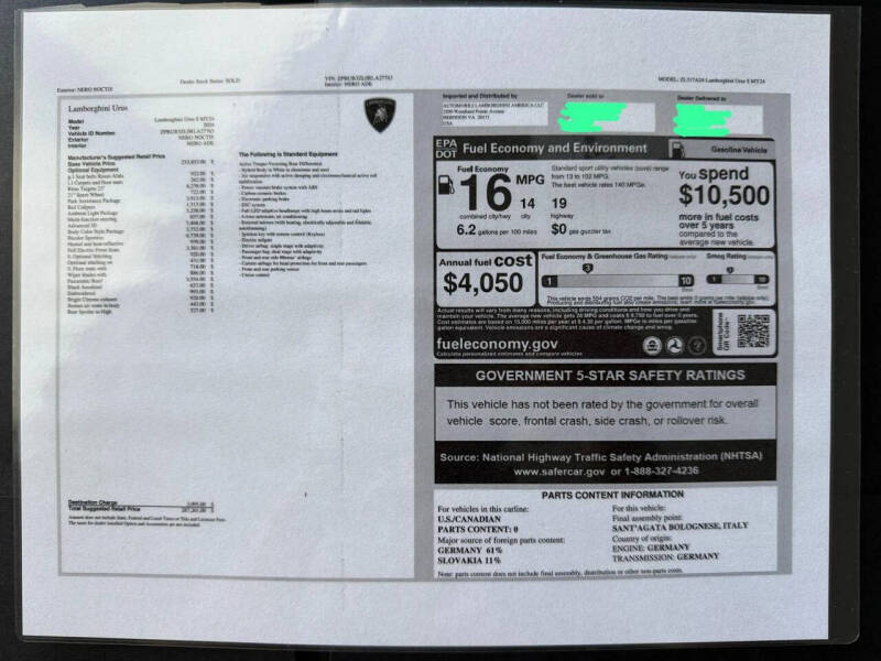 2024 Lamborghini Urus S