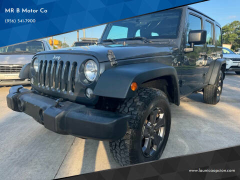 2017 Jeep Wrangler Unlimited for sale at MR B Motor Co in Brownsville TX