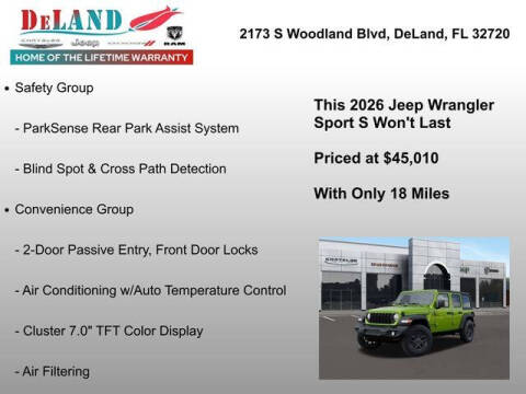 2026 Jeep Wrangler Sport S