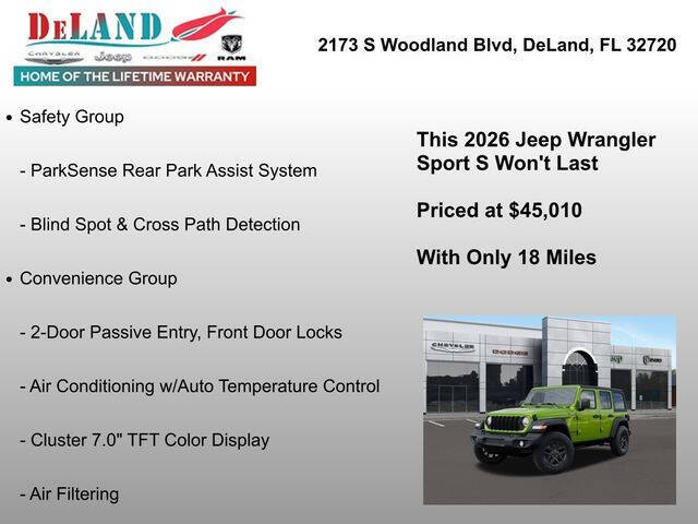 2026 Jeep Wrangler Sport S