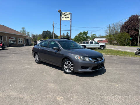 2013 Honda Accord for sale at Conklin Cycle Center in Binghamton NY