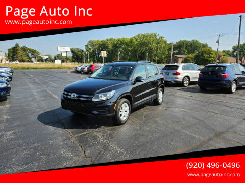 2017 Volkswagen Tiguan for sale at Page Auto Inc in Green Bay WI