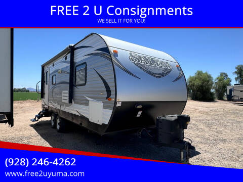 2017 Forest River Salem for sale at FREE 2 U Consignments in Yuma AZ