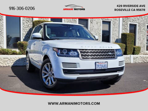 2016 Land Rover Range Rover for sale at Armani Motors in Roseville CA