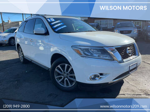 2015 Nissan Pathfinder for sale at WILSON MOTORS in Stockton CA
