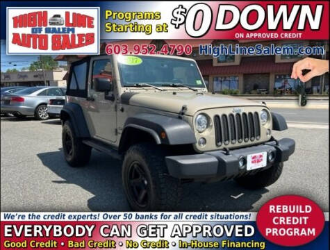 2017 Jeep Wrangler for sale at High Line Auto Sales of Salem in Salem NH