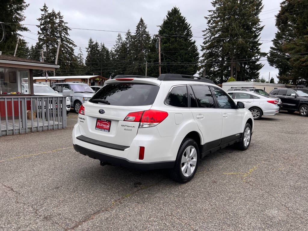 2012 Subaru Outback for sale at PLATINUM AUTO SALES INC in Lacey, WA