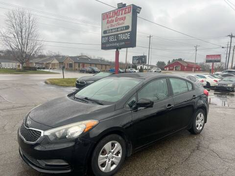 2015 Kia Forte for sale at Unlimited Auto Group in West Chester OH