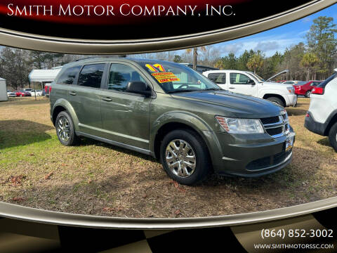 2017 Dodge Journey for sale at Smith Motor Company, Inc. in Mc Cormick SC