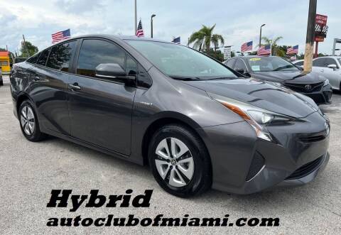 2016 Toyota Prius for sale at AUTO CLUB OF MIAMI, INC in Miami FL