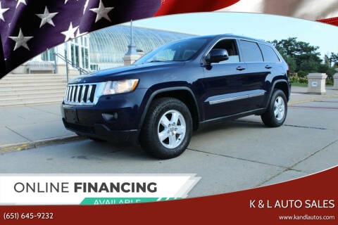 2012 Jeep Grand Cherokee for sale at K & L Auto Sales in Saint Paul MN