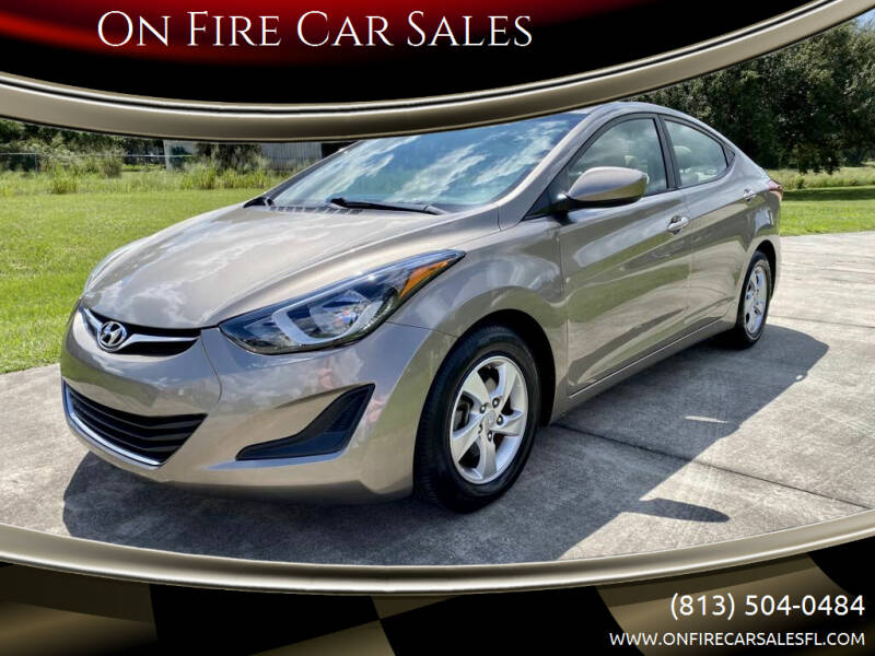 2014 Hyundai Elantra for sale at On Fire Car Sales in Tampa FL