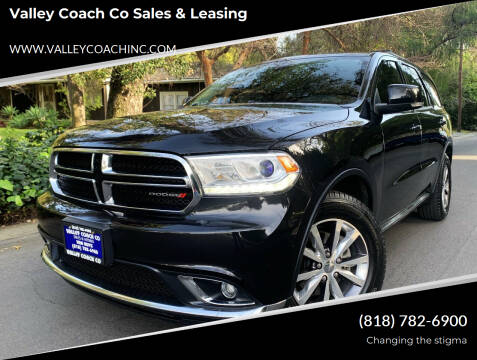 2016 Dodge Durango for sale at Valley Coach Co Sales & Leasing in Van Nuys CA