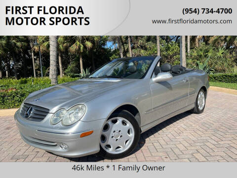 2004 Mercedes-Benz CLK for sale at FIRST FLORIDA MOTOR SPORTS in Pompano Beach FL