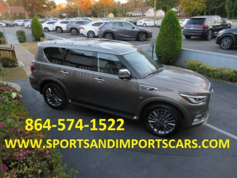2019 Infiniti QX80 for sale at Sports & Imports INC in Spartanburg SC