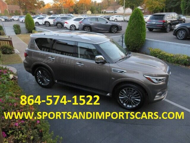 2019 Infiniti QX80 for sale at Sports & Imports INC in Spartanburg SC