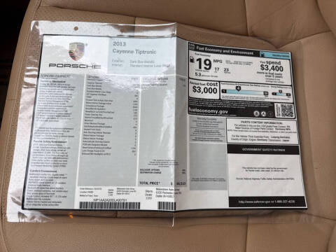 2013 Porsche Cayenne Tiptronic