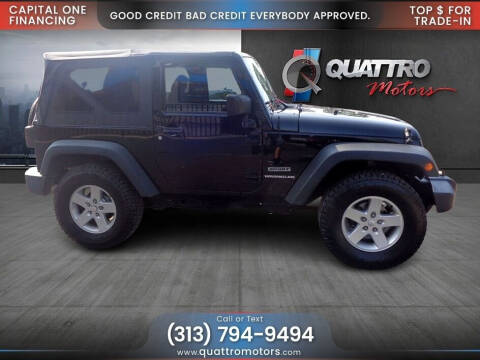 2016 Jeep Wrangler for sale at Quattro Motors in Redford MI