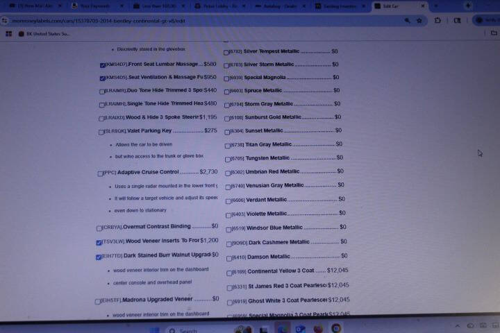 2014 Bentley Continental GT V8