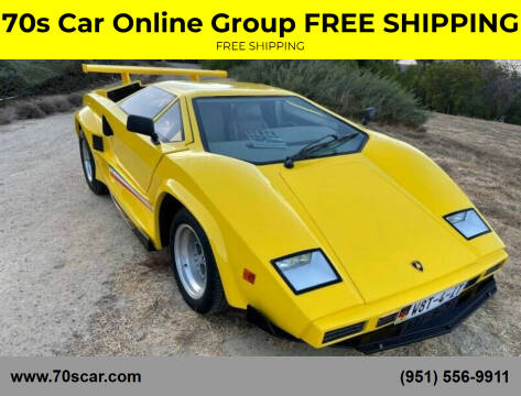 1985 Lamborghini Countach for sale at 70s Car Online Group FREE SHIPPING in Riverside CA