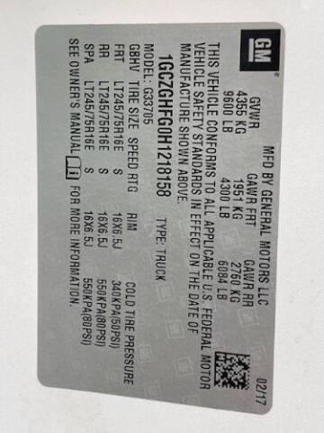 2017 Chevrolet Express 3500