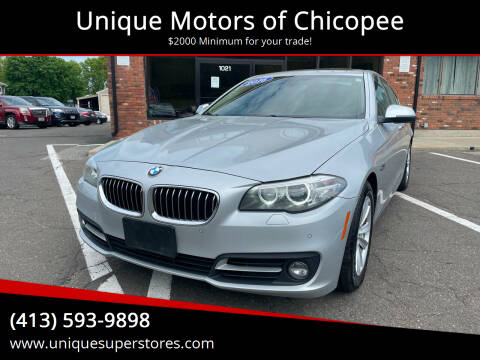 2016 BMW 5 Series for sale at Unique Motors of Chicopee in Chicopee MA