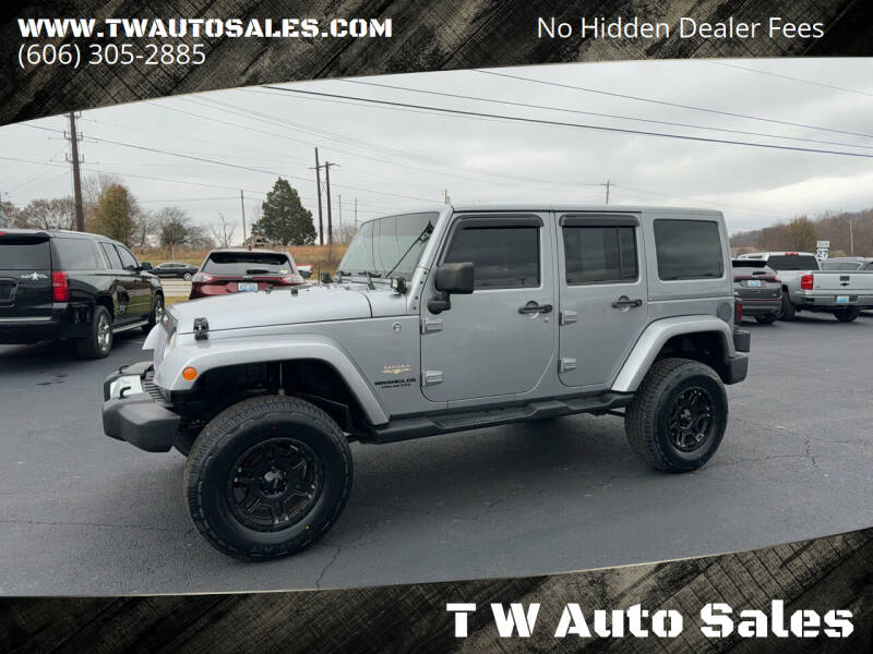 2013 Jeep Wrangler Unlimited for sale at T W Auto Sales in Science Hill KY