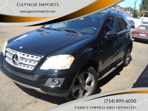 2011 Mercedes-Benz M-Class for sale at Gaynor Imports in Stanton CA