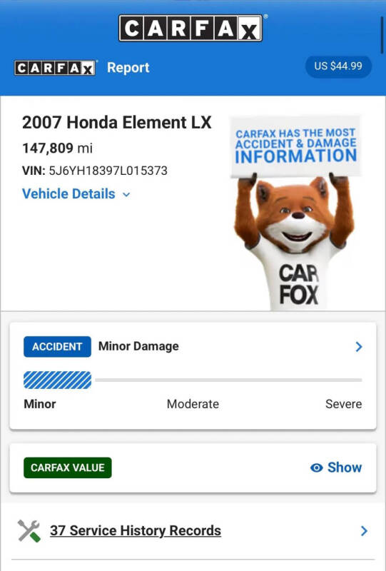 2007 Honda Element LX