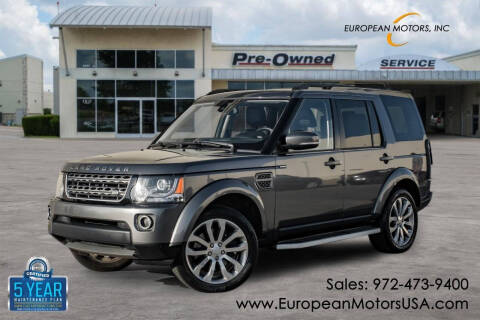 2016 Land Rover LR4 for sale at European Motors Inc in Plano TX