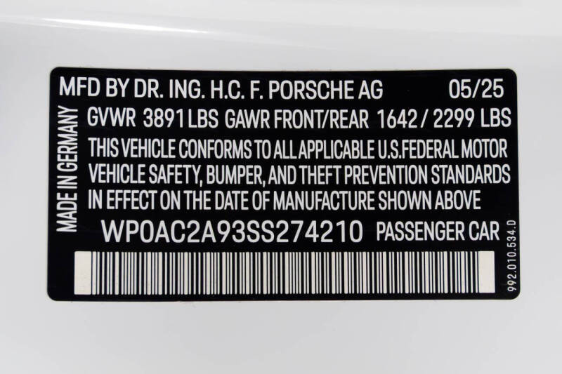 2025 Porsche 911 GT3