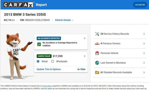 2013 BMW 3 Series 335is