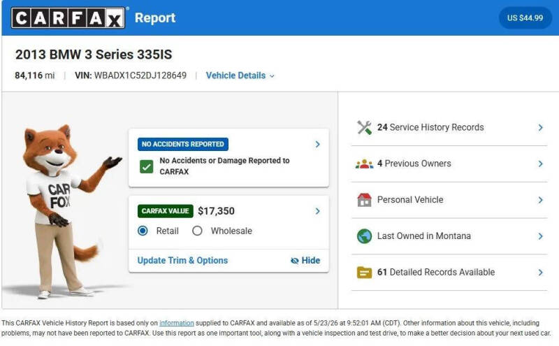 2013 BMW 3 Series 335is