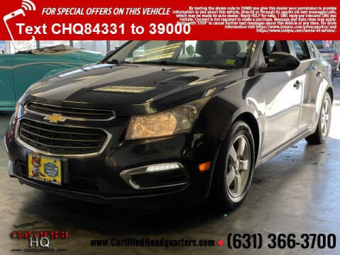 2016 Chevrolet Cruze Limited for sale at CERTIFIED HEADQUARTERS in Saint James NY
