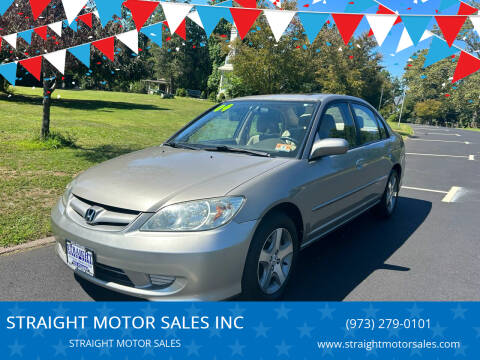 2004 Honda Civic for sale at STRAIGHT MOTOR SALES INC in Paterson NJ