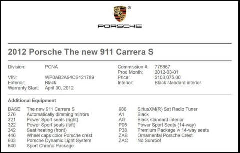 2012 Porsche 911 for sale at RAC Performance in Carrollton TX