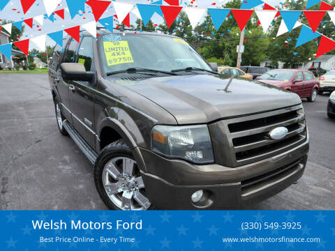 2008 Ford Expedition for sale at Welsh Motors Ford in New Springfield OH