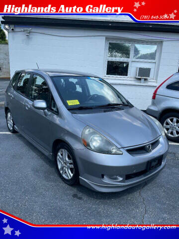 2008 Honda Fit for sale at Highlands Auto Gallery in Braintree MA