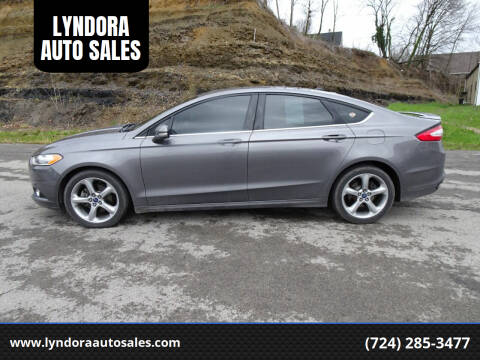 2013 Ford Fusion for sale at LYNDORA AUTO SALES in Lyndora PA