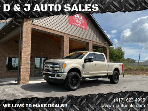 2017 Ford F-250 Super Duty for sale at D & J AUTO SALES in Joplin MO