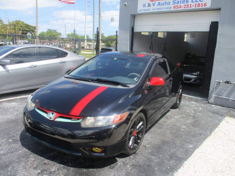 2007 Honda Civic for sale at K & V AUTO SALES LLC in Hollywood FL