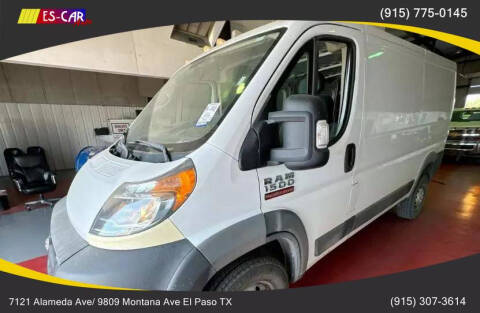 2017 RAM ProMaster for sale at Escar Auto in El Paso TX