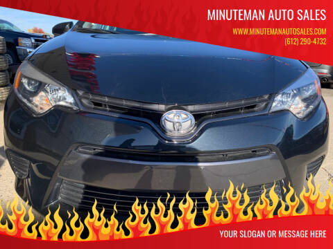 2016 Toyota Corolla for sale at Minuteman Auto Sales in Saint Paul MN