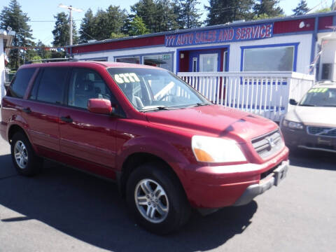 2003 Honda Pilot for sale at 777 Auto Sales and Service in Tacoma WA