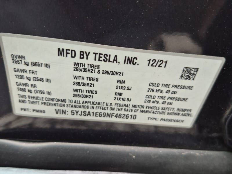 2022 Tesla Model S Plaid