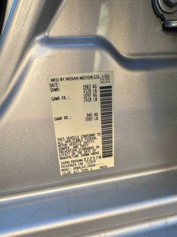 2022 Nissan Altima 2.5 S