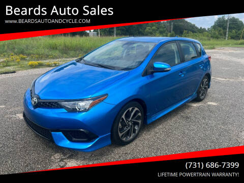2018 Toyota Corolla iM for sale at Beards Auto Sales in Milan TN