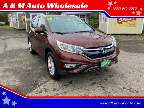 2016 Honda CR-V for sale at A & M Auto Wholesale in Tillamook OR