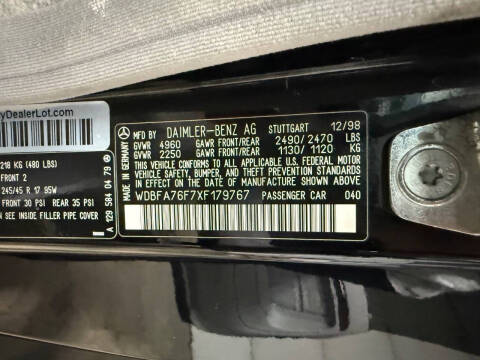 1999 Mercedes-Benz SL-Class SL 600